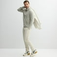 thumbnail image 4 of Men's FLX Luxury Soft Wander 1/4 Zip Up Pullover Color: Cade Khaki Size: L, 4 of 4