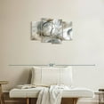 thumbnail image 2 of Elephant Stock Allegro Wall Art - Horizontal Multi Panel Canvas - Lobby Wall Decor - Abstract Multi Panel - Gray And Brown Decor By Nan - 30" x 18", 2 of 4