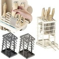 thumbnail image 3 of Pekkaxy Stainless Steel Kitchen Utensil Holder, 8.78 x 6.04 x 4.56 in, Organizes Spoons and Tongs, Keeps Countertops Clutter-Free for Efficient Cooking, 3 of 9