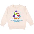 thumbnail image 2 of Inktastic My Great Grandma Loves Me Cute Penguins Toddler Sweatshirt, 2 of 4