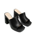 thumbnail image 4 of Dream Pairs Women's Chunky Platform Block Heel Sandals, 4 of 7