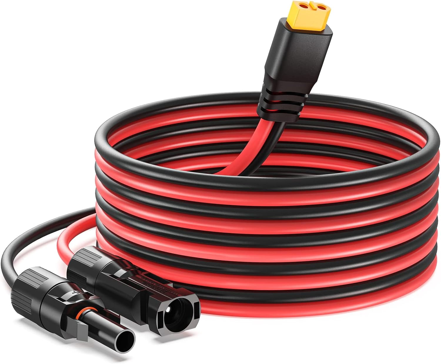 Stack Shadow Solar to XT60 Charge Extension Cable 12AWG 3.3Ft Solar Connector to XT60 Adapter Cable for Solar Panel to LiFePO4 Battery RV Portable Power Station Solar Generator