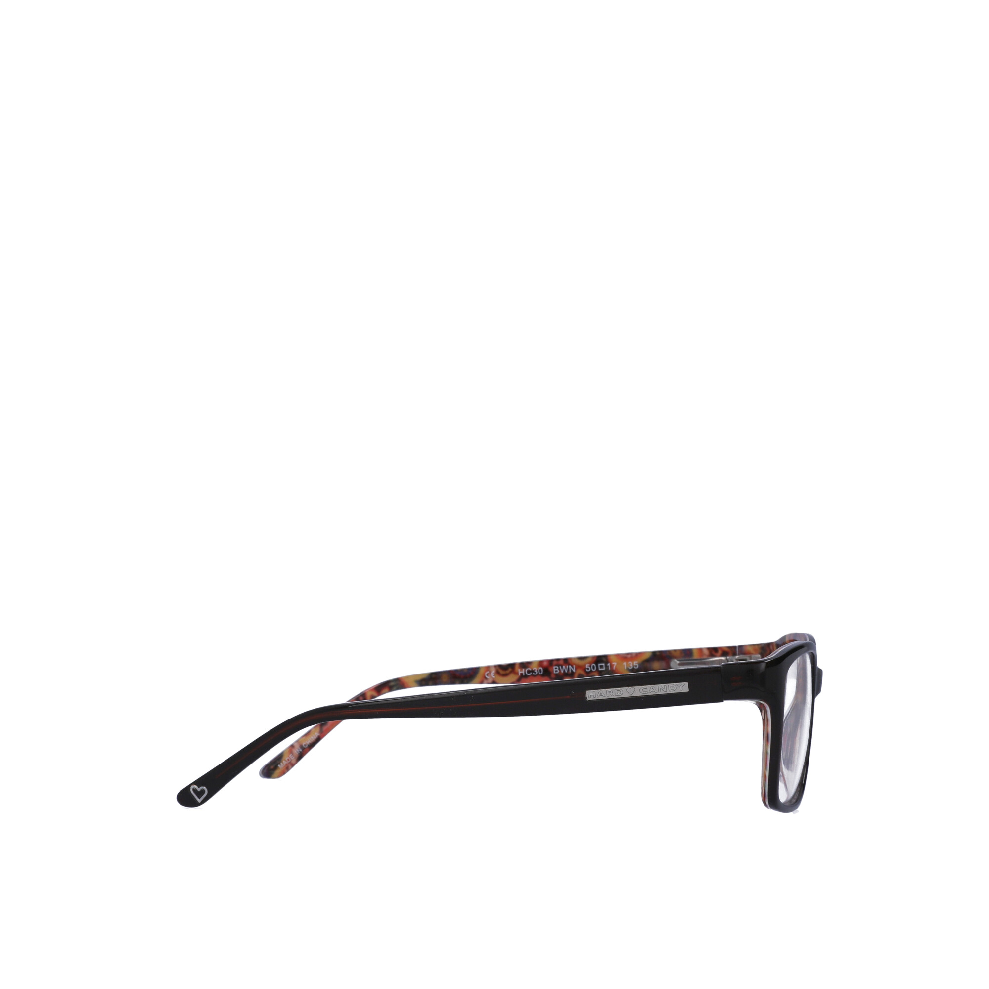 Hard Candy Womens Prescription Glassees, HC30 BWN Brown/Pattern