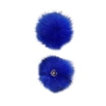 thumbnail image 2 of Bearachild Bolas de piel de zorro pompones DIY sombreros de invierno bufanda Skullies de punto DIY manualidades hechas a mano fiesta Navidad ropa de felpa Artesanía azul real Bearachild HA059883-10, 2 of 6