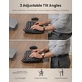 thumbnail image 3 of Ergonomic Wireless Keyboard and Mouse Combo, 2.4G Full Size Wave Keyboard with Cushioned Palm Rest, 3 DPI Adjustable Mouse, USB-A & C Compatible with Computer, Laptop, Mac & Tablet, 3 of 9