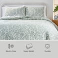 thumbnail image 4 of Better Homes & Gardens Botanical 3-Piece Comforter Set, Green, King, All Ages, 4 of 9