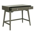 thumbnail image 3 of SAFAVIEH Isadora Mid-Century 1 Drawer Modern Desk, Grey, 3 of 11