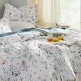 thumbnail image 2 of Floral Comforter Set - Queen Bedding Botanical Bed Comforter Queen Set, 3 Pieces Lightweight Fluffy Bedding Set, Includes 2 Pillow Shams, 2 of 7