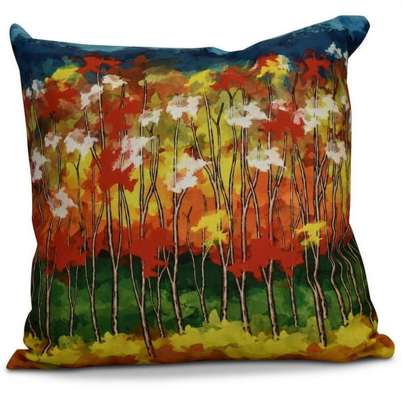 Simply Daisy 16" x 16" Autumn Floral Print Pillow