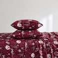 thumbnail image 2 of Printed Holiday 4pc Sheet Sets, Easy Care, Soft & Wrinkle-Resistant Bedding, Snowy Nights - Queen Bed Size, 2 of 4