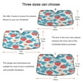 thumbnail image 5 of WOBOGO Retro Strawberry and Daisy Pattern Car Windshield Sunshades Autopilot Lightweight Accordion Sun Visor 57×31.5in, 5 of 8