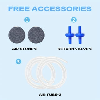 VNEKVA Adjustable Aquariums Air Pump with Bio Sponge Filter, for 20-155 Gal fish tank