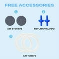 thumbnail image 2 of VNEKVA Adjustable Aquariums Air Pump with Bio Sponge Filter, for 20-155 Gal fish tank, 2 of 5