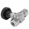 thumbnail image 3 of High Pressure Needle Valve, 304 Stainless Steel Valve, Straight Needle Valve, 2Way High Pressure Needle Flows Control for, Needle Valves, 3 of 8