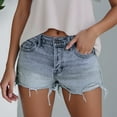 thumbnail image 2 of Jeans Shorts Women Jeans Summer Sexy Pants Fashtion Women Shorts Slim Hole Pants Plus Size Pants Plus Size Womens Shorts Light Blue S, 2 of 6