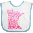 thumbnail image 3 of Inktastic Minnesota Silhouette Mandala Boys or Girls Baby Bib, 3 of 4