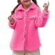 thumbnail image 4 of Cowsor Womens Fuzzy Fleece Jacket Button Down Sherpa Coats Casual Winter Warm Outwear with Pockets, 4 of 7