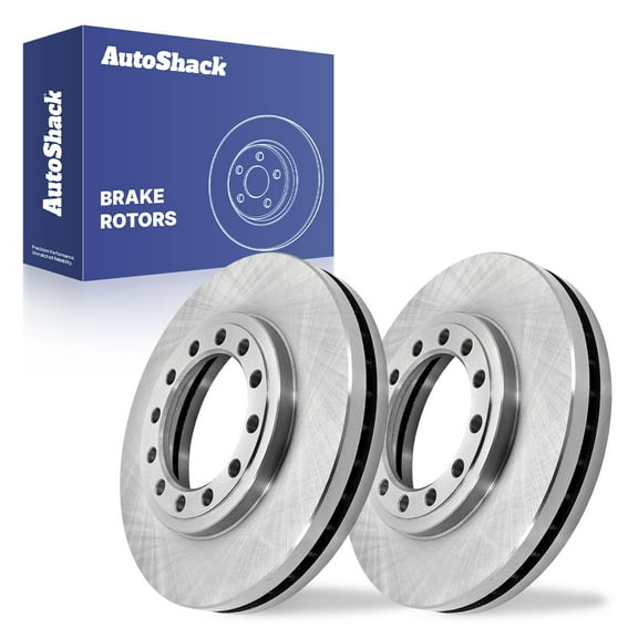 AutoShack Front Vented Brake Rotors 2-PC Set Replacement for 1997-2018 Isuzu NPR 1999-2019 Isuzu NPR-HD 2016-2023 Chevrolet LCF 3500 1997-2008 GMC W3500 Forward 11.54" (293 mm)