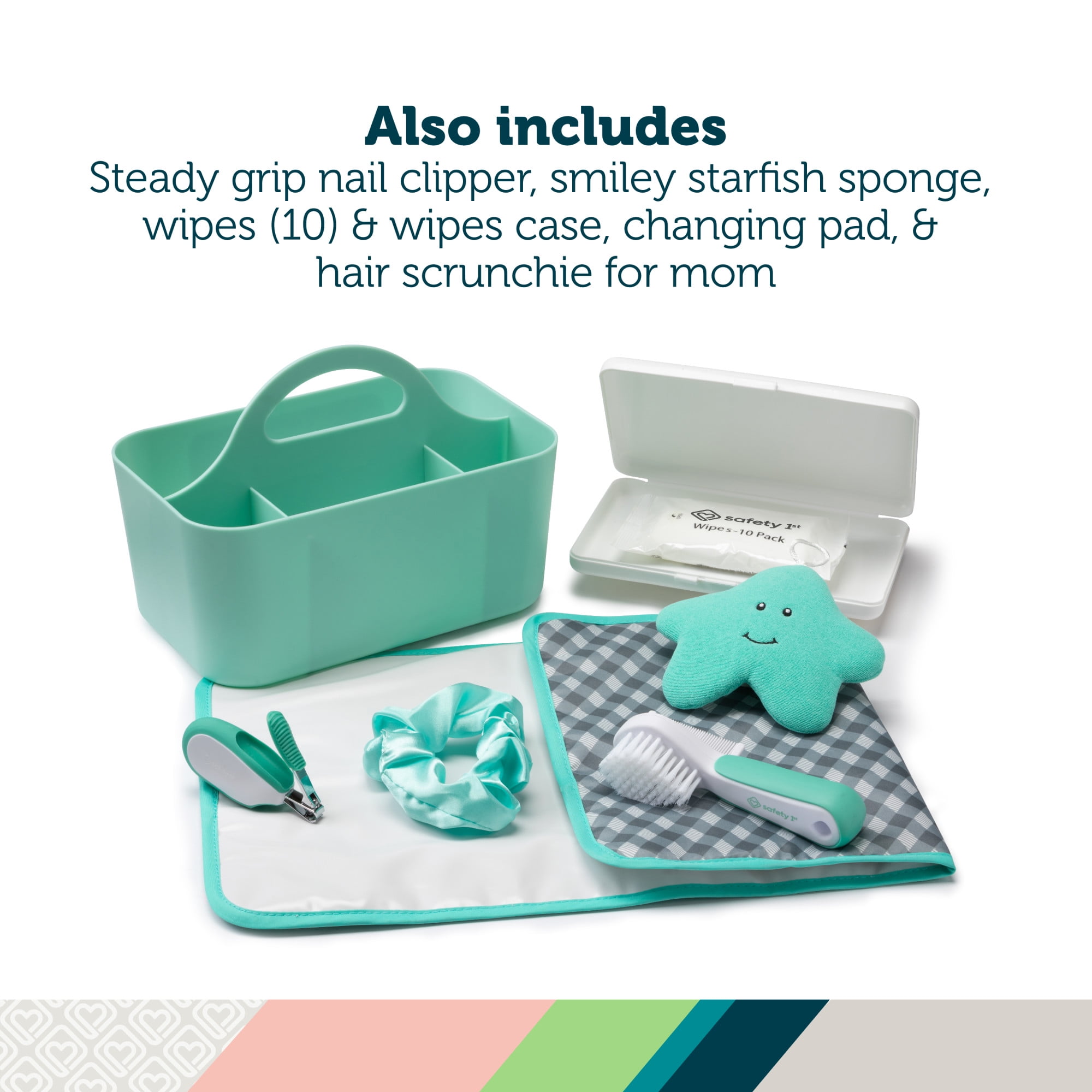 Safety 1st Cleanup Caddy: Diaper & Bath Station, Seafoam