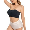 thumbnail image 4 of BadPiggies Women's Strapless Bra Non-Slip Wireless Comfort Bandeau Bras MultiWay Plus Size Seamless Bralette, 4 of 9