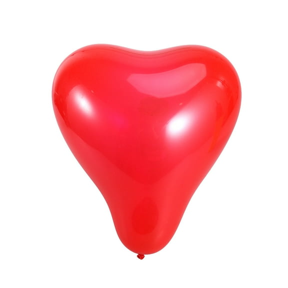 ETHZZLE Red Heart Shaped Latex Balloons for Birthdays 20Pcs 10Inch