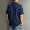 thumbnail image 5 of HAiming Boys School Shirts Summer Short Sleeve Collared Uniform Tee with Pockets Loose Casual Solid Color Blouses Outwear Kids Tops, 5 of 6