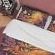 thumbnail image 2 of Funda nórdica rústica púrpura con pájaro volando, juego de cama de otoño, otoño cálido, 2 of 6