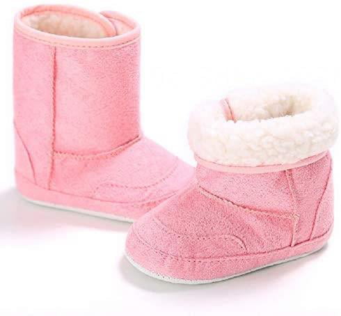 Dejian Baby Boys Girls Warm Winter Boots Soft Sole Anti-Slip Newborn Infant Prewalker Toddler Snow Boots 