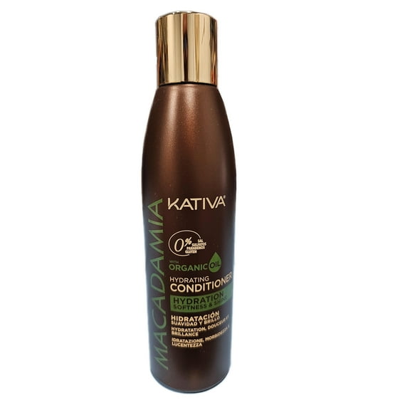 KATIVA Macadamia Hydrating Conditioner 8.45?oz – Sulfate-Free Hydration for Dry, Damaged Hair
