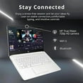 thumbnail image 3 of HP 14" Laptop for Student and Business,Intel Celeron N4120(Quad-Core),4GB RAM,128GB Storage(64GB eMMC+64GB Micro SD),1-Year Office 365,Windows 11 Home in S mode,Snowflake White, 3 of 5