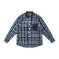 thumbnail image 3 of Cmfcve Men's and Big Men's Plaid Long Sleeve Button up Shirt Loose Fit Casual Fall Turn‑Down Collar Shirts with Chest Pocket, 3 of 8
