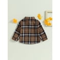 thumbnail image 4 of GXFC Kids Boys Fall Shirt Clothes 6M 1T 2T 3T 4T Toddler Baby Boys Long Sleeve Plaid Button Down Collar T-shirt Tops Spring Autumn Clothing for Children Boys, 4 of 7