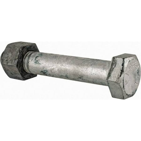 

Value Collection 1-1/4 - 7 Thread 7-1/2 Length Under Head Steel Hex Head Bolt Hot Dipped Galvanized Coated UNC Thread ASTM A325