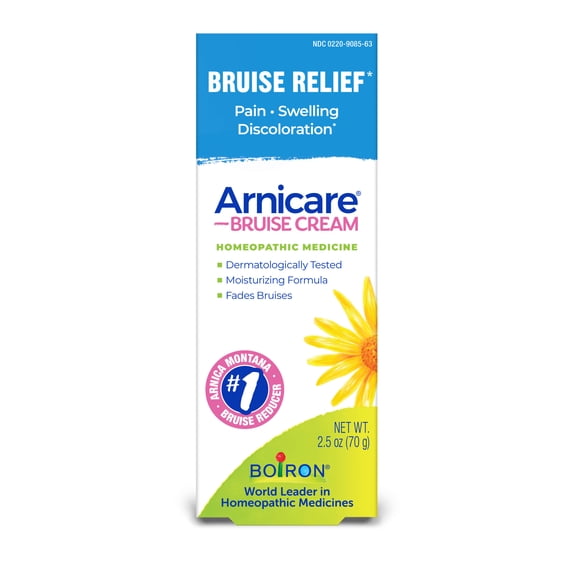 Boiron Arnicare Bruise Cream, Homeopathic Medicine for Bruise Relief, Pain, Swelling, Discoloration, 2.5 oz