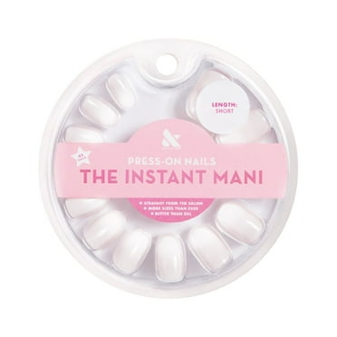Olive & June Instant Mani Round Short Press-On Nails, Ombre, 42 Pieces