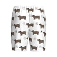 thumbnail image 7 of Daiia Dachshund Dog Puppy Mens Woven Stretch Pajama Short,Short Pajama Pants-Small, 7 of 7