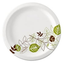 Dixie Pathways 7" Medium-weight Paper Plates by GP Pro - 6.9" Diameter - White - Paper Body - 125/Pack - 4 / Carton