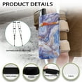 thumbnail image 6 of COEQINE Marble Print Crutch Pouch Underarm Crutches Attachment Hanging Pouch Medical Crutch Accessories Broken Foot Underarm Crutch Pouch for Personal Belongings and Devices, 6 of 7