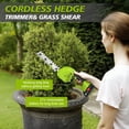 thumbnail image 3 of Cordless Hedge Trimmer, Electric Handheld Grass Shearwith 2000mAh Battery for Bush, Lawn, Patio, Garden, Yard, 3 of 8