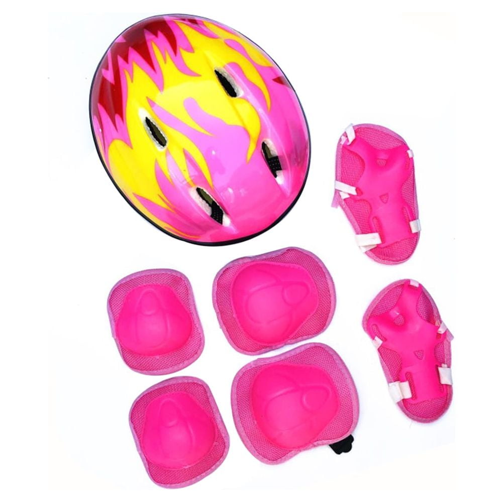 Sunjoy Tech Kids Helmet Pad Set, Adjustable Helmet Knee Pads and Elbow Pads Wrist Guards 4~6yrs Kids Protective Gear Set for Girls Boys Child Bike Roller Skating Cycling Scooter