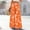 *Orange, variant on ClodeEU Wide Leg Pants for Women,Floral Printed Trousers with Pockets ,Elastic Waist With Drawstring Army Green,Womens Plus M