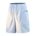 thumbnail image 2 of Wovilon Men's Quick Dry Drawstring Cargo Shorts with Pockets, Lightweight Athletic Summer Gym Bottoms for Running, Workout, and Casual Daily Wear, 2 of 5