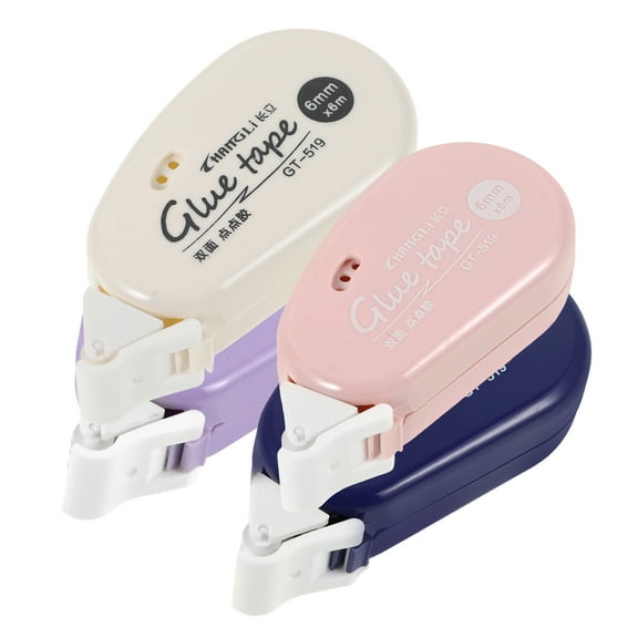 4pcs Adhesive Tape With Dispenser Double Sided Tape Roller Bulk Double Sided Tape Roller