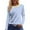 Blue _AD04, variant on Lumtrix Long Sleeve Shirts for Women 2026 Spring Crew Neck Ladies Tops Loose Fit Tunic Print Tee Side Slits Sweatshirt Black S