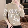 thumbnail image 3 of Suéteres de punto de estilo coreano para hombre, jersey de manga larga, cuello redondo, cuello redondo, reseñas de ropa estética barata, 3 of 5
