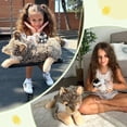 thumbnail image 4 of Set de animales de peluche BENINY Wolf Mommy con 3 bebés lobos de 50 cm, 4 of 8