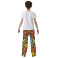 thumbnail image 4 of FORMRS Boys Pajama Pants with Pockets Size 13-14Y Kids Lounge Sleep Bottoms, Cartoon Flowers, 4 of 8