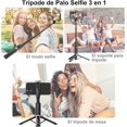 thumbnail image 4 of czcpp-Tripie para Celular, Selfie Stick, Tripode para Celular 3 en 1, Control Remoto Integrado para Móviles de 4 a 7 Pulgadas, Ideal para Fotografía y Viajes, 4 of 4