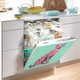 thumbnail image 2 of Yayeee Magnetic Dishwasher Cover for The Front Decoration Home Kitchen Machine Sticker Protector, Pink Cheetah, 2 of 6