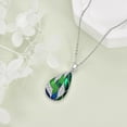 thumbnail image 6 of S925 Sterling Silver Green Bamboo Leaf Necklace Enamel Jewelry for Women Green Teardrop Pandent Birthday Gifts, 6 of 6